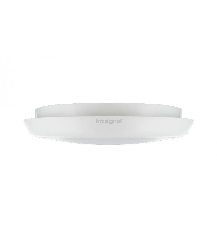 LED Flush Ceiling / Wall Light 18W 4000K 1584lm 10% Standby Microwave Sensor Matt White IP54