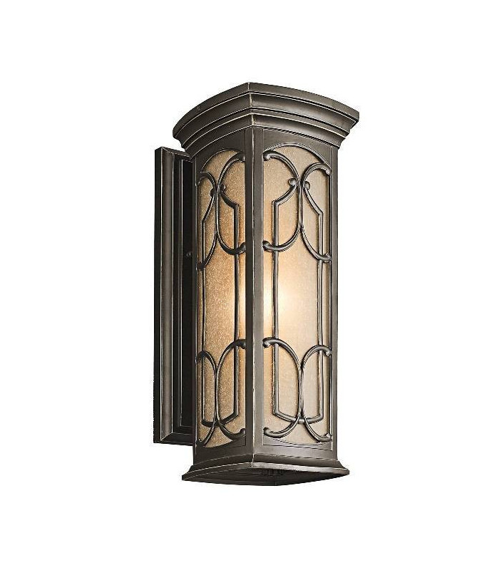 1 Light Outdoor Medium Wall Lantern Light Olde Bronze IP44, E27