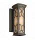 1 Light Outdoor Small Wall Lantern Light Olde Bronze IP44, E27