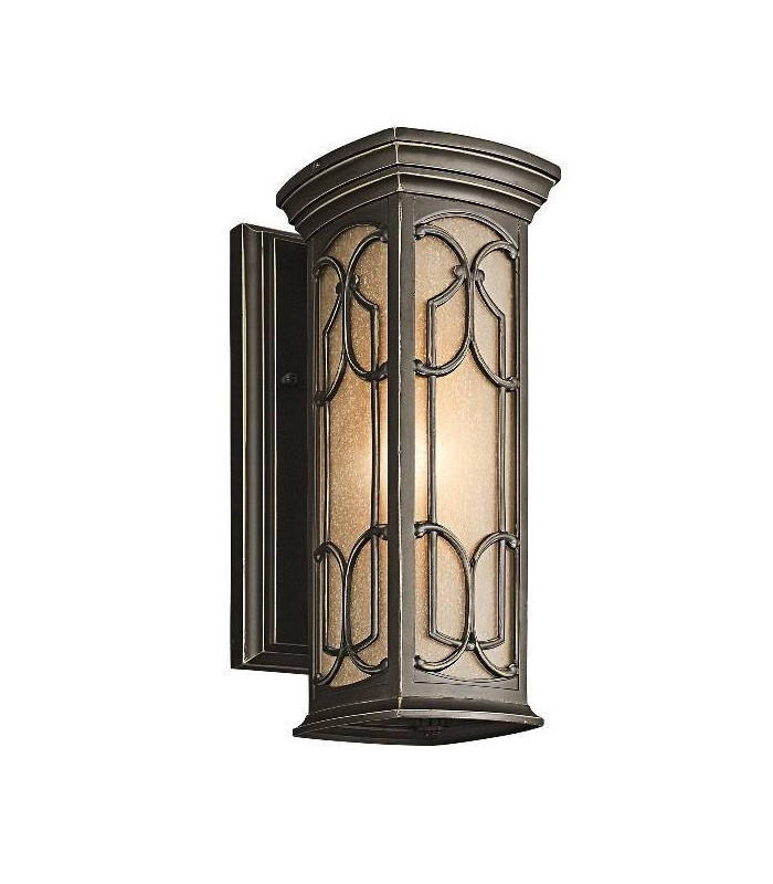 1 Light Outdoor Small Wall Lantern Light Olde Bronze IP44, E27