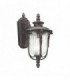 1 Light Outdoor Small Wall Lantern Light Rubbed Bronze IP44, E27