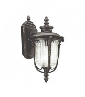 1 Light Outdoor Small Wall Lantern Light Rubbed Bronze IP44, E27