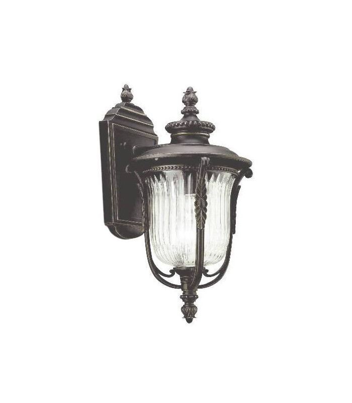 1 Light Outdoor Small Wall Lantern Light Rubbed Bronze IP44, E27