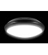 LED Flush Ceiling Light Bulkhead 24W 4000K 2500lm IK10 Matt Black IP66