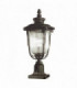 1 Light Outdoor Pedestal Light Rubbed Bronze IP44, E27