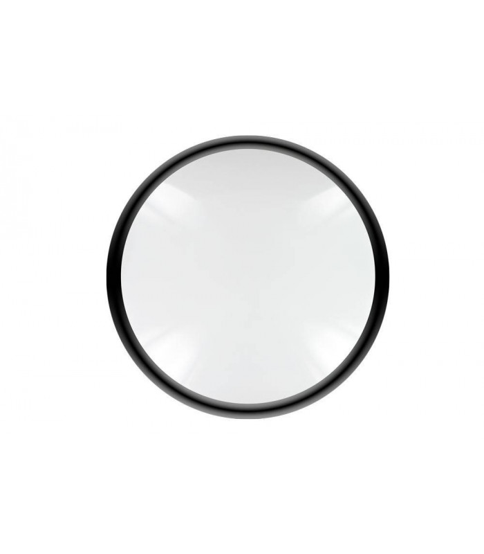 LED Flush Ceiling Light Bulkhead 24W 4000K 2400lm IK10 3hr Emergency Matt Black IP66