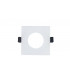 LED Fire Rated Static Downlight Recessed Spotlight Square GU10 Holder Bracket Matt White IP65