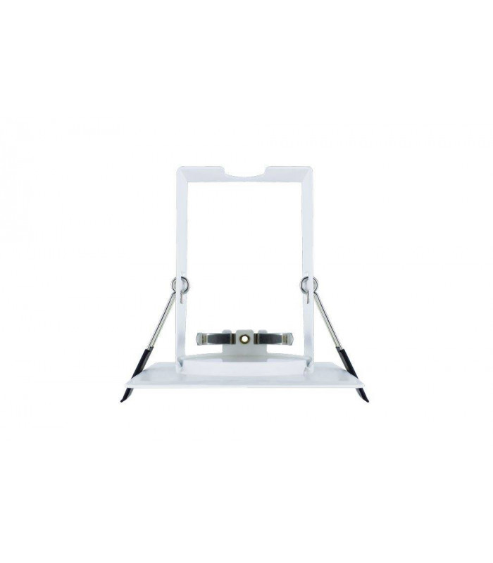 LED Fire Rated Static Downlight Recessed Spotlight Square GU10 Holder Bracket Matt White IP65