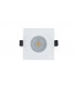 LED Fire Rated Static Downlight Recessed Spotlight Square GU10 Holder Bracket Matt White IP65