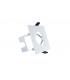 LED Fire Rated Static Downlight Recessed Spotlight Square GU10 Holder Bracket Matt White IP65