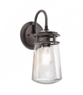 1 Light Outdoor Medium Wall Lantern Light Architectural Bronze IP44, E27