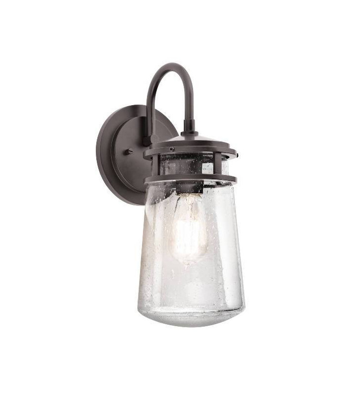 1 Light Outdoor Medium Wall Lantern Light Architectural Bronze IP44, E27