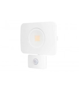 LED Floodlight 50W 4000K 4500lm PIR Sensor Matt White  IP64
