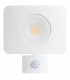 LED Floodlight 50W 4000K 4500lm PIR Sensor Matt White  IP64