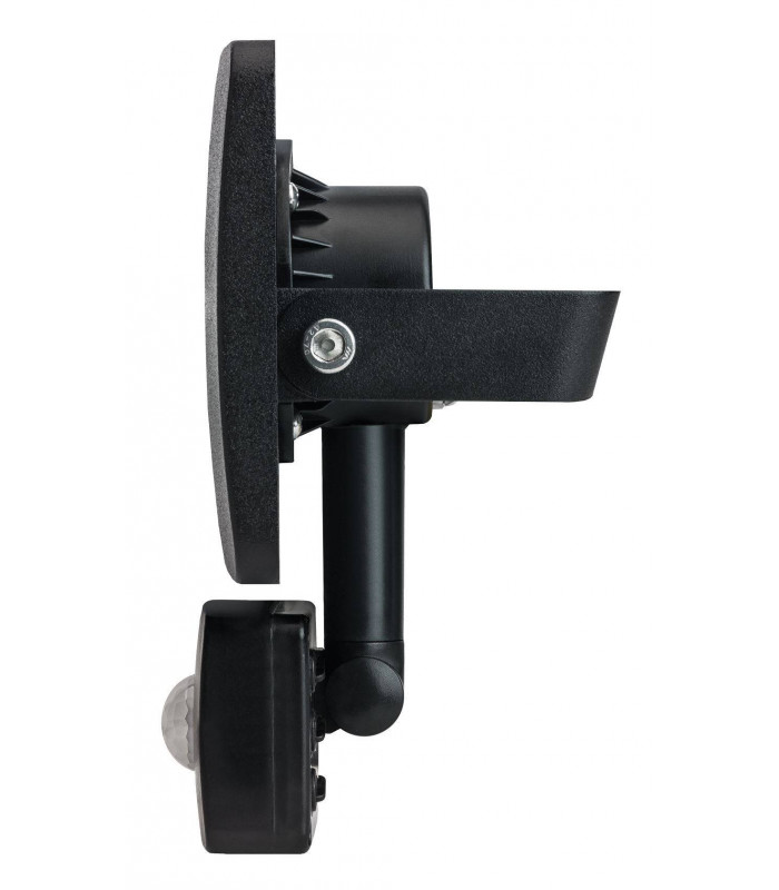 LED Floodlight 20W 4000K 1800lm PIR Sensor  Matt Black  IP64
