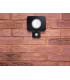 LED Floodlight 50W 4000K 4500lm PIR Sensor Matt Black  IP64