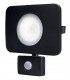 LED Floodlight 50W 4000K 4500lm PIR Sensor Matt Black  IP64