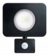 LED Floodlight 50W 4000K 4500lm PIR Sensor Matt Black  IP64