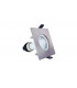 LED Fire Rated Static Downlight Recessed Spotlight Square GU10 Holder Satin Nickel IP65