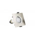 LED Fire Rated Static Downlight Recessed Spotlight Square GU10 Holder Satin Nickel IP65