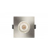 LED Fire Rated Static Downlight Recessed Spotlight Square GU10 Holder Satin Nickel IP65