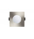 LED Fire Rated Static Downlight Recessed Spotlight Square GU10 Holder Satin Nickel IP65