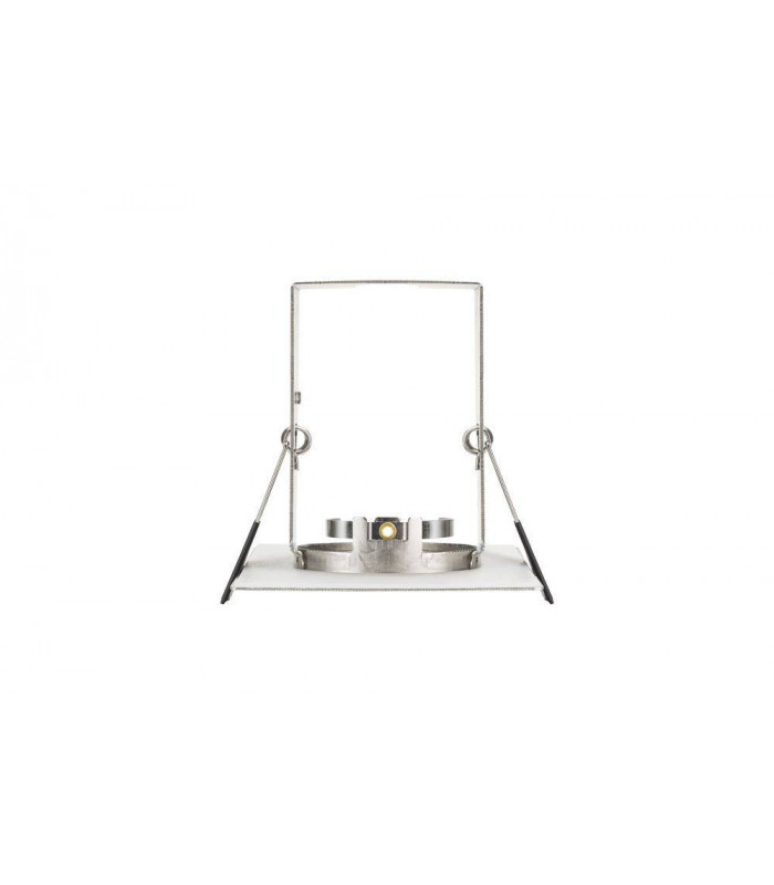 LED Fire Rated Static Downlight Recessed Spotlight Square GU10 Holder Bracket Satin Nickel IP65