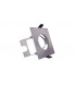 LED Fire Rated Static Downlight Recessed Spotlight Square GU10 Holder Bracket Satin Nickel IP65