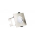 LED Fire Rated Static Downlight Recessed Spotlight Square GU10 Holder Bracket Satin Nickel IP65