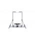 LED Fire Rated Static Downlight Recessed Spotlight Square GU10 Holder Bracket Satin Nickel IP65