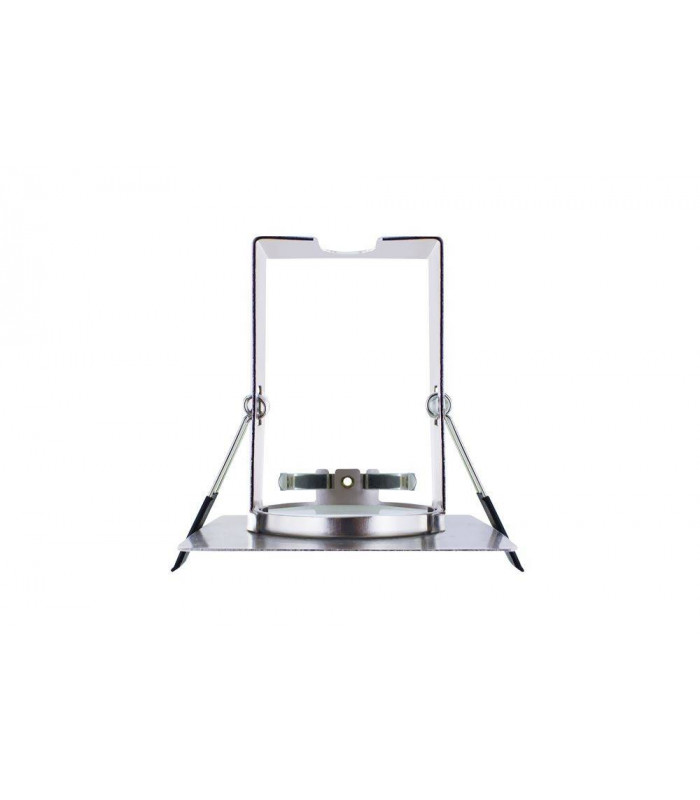 LED Fire Rated Static Downlight Recessed Spotlight Square GU10 Holder Bracket Satin Nickel IP65