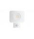 LED Floodlight 30W 4000K 2700lm PIR Sensor Matt White  IP64