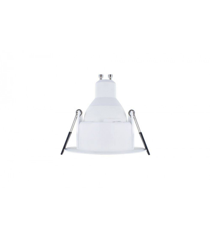 LED Fire Rated Downlight Recessed White GU10 Holder Matt White IP65