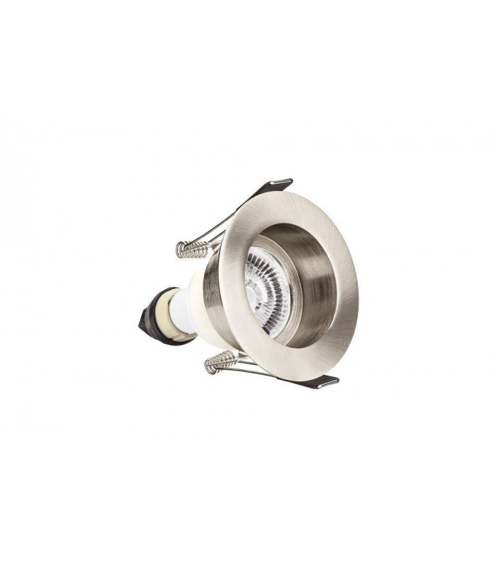 LED Fire Rated Downlight Recessed Satin Nickel GU10 Holder Satin Nickel IP65