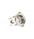 LED Fire Rated Downlight Recessed Insulation Guard / GU10 Holder Satin Nickel IP65
