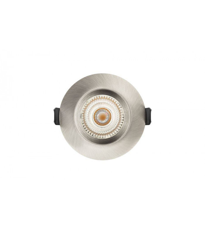 LED Fire Rated Downlight Recessed Insulation Guard / GU10 Holder Satin Nickel IP65