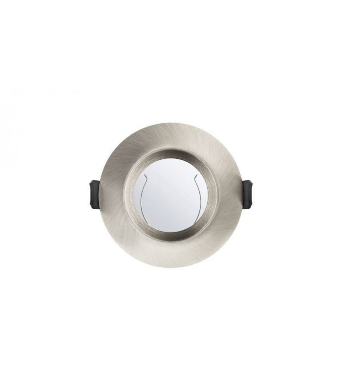 LED Fire Rated Downlight Recessed Insulation Guard / GU10 Holder Satin Nickel IP65