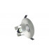 LED Fire Rated Downlight Round Insulation Guard / GU10 Holder Satin Nickel IP65