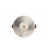 LED Fire Rated Downlight Round Insulation Guard / GU10 Holder Satin Nickel IP65