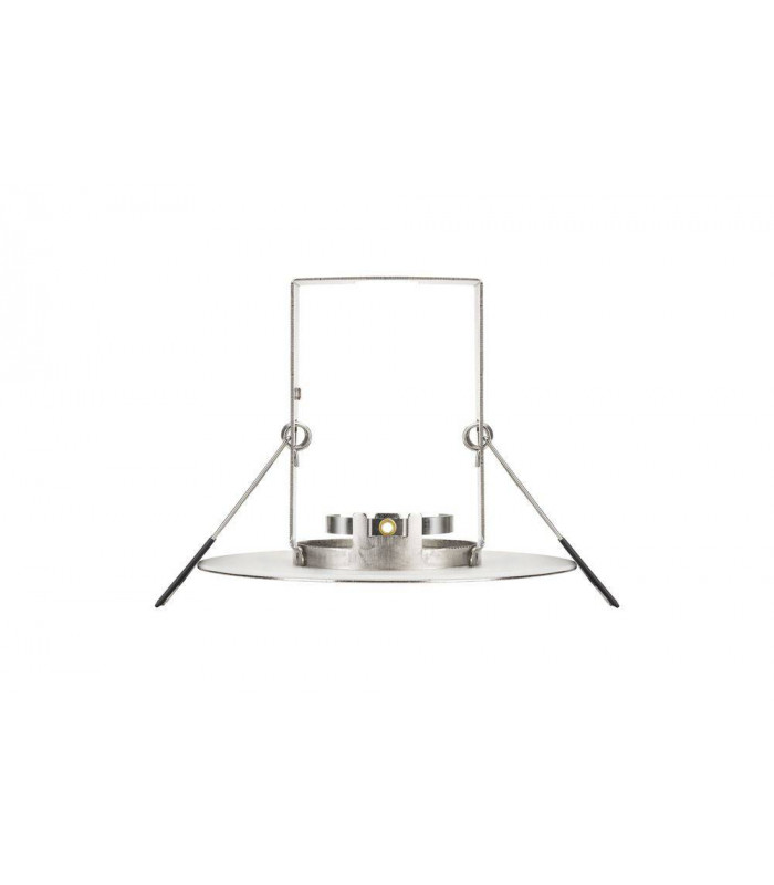 LED Fire Rated Downlight Round Insulation Guard / GU10 Holder Satin Nickel IP65