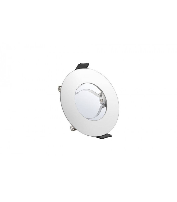 LED Round Fire Rated Downlight Round Polished Chrome GU10 Holder Polished Chrome IP65