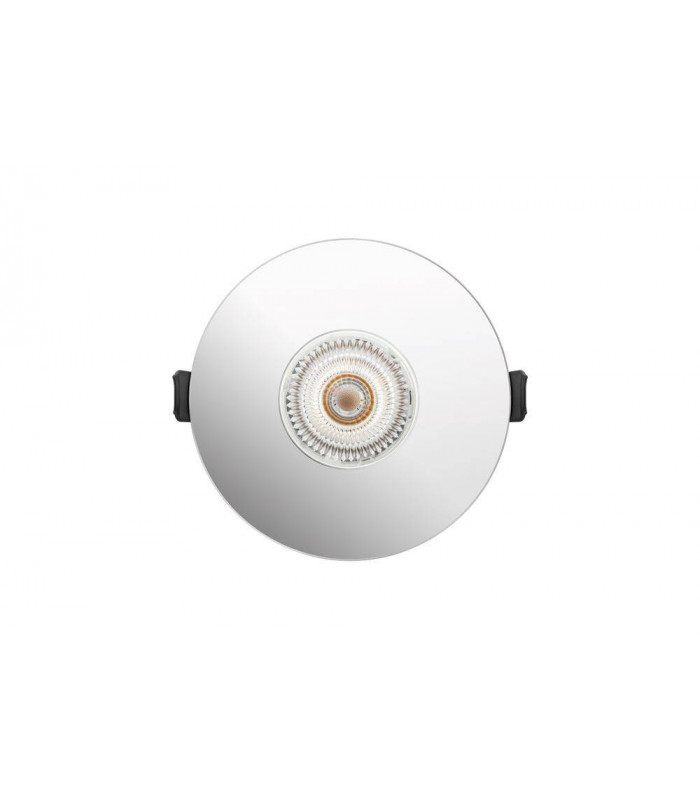 LED Round 70 100mm cut out Fire Rated Downlight Polished Chrome IP65, GU10