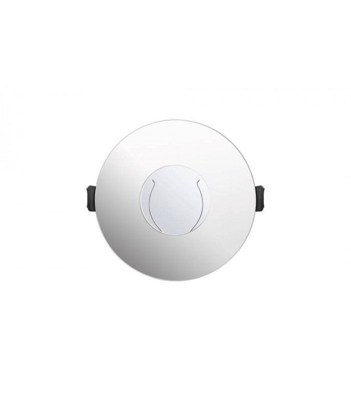 LED Round 70 100mm cut out Fire Rated Downlight Polished Chrome IP65, GU10