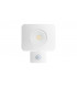 LED Floodlight 30W 4000K 2700lm PIR Sensor / Override Matt White IP64