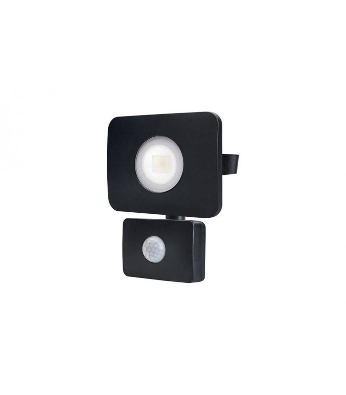 LED Floodlight 20W 4000K 1800lm PIR Sensor / Override Matt Black IP64