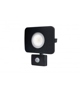 LED Floodlight 30W 4000K 2700lm PIR Sensor / Override Matt Black IP64