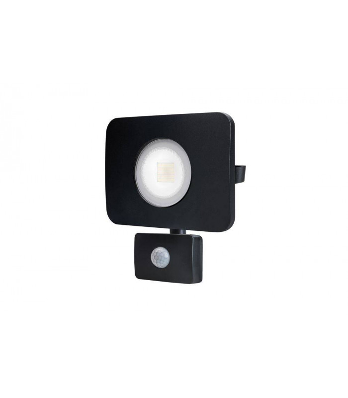 LED Floodlight 30W 4000K 2700lm PIR Sensor / Override Matt Black IP64