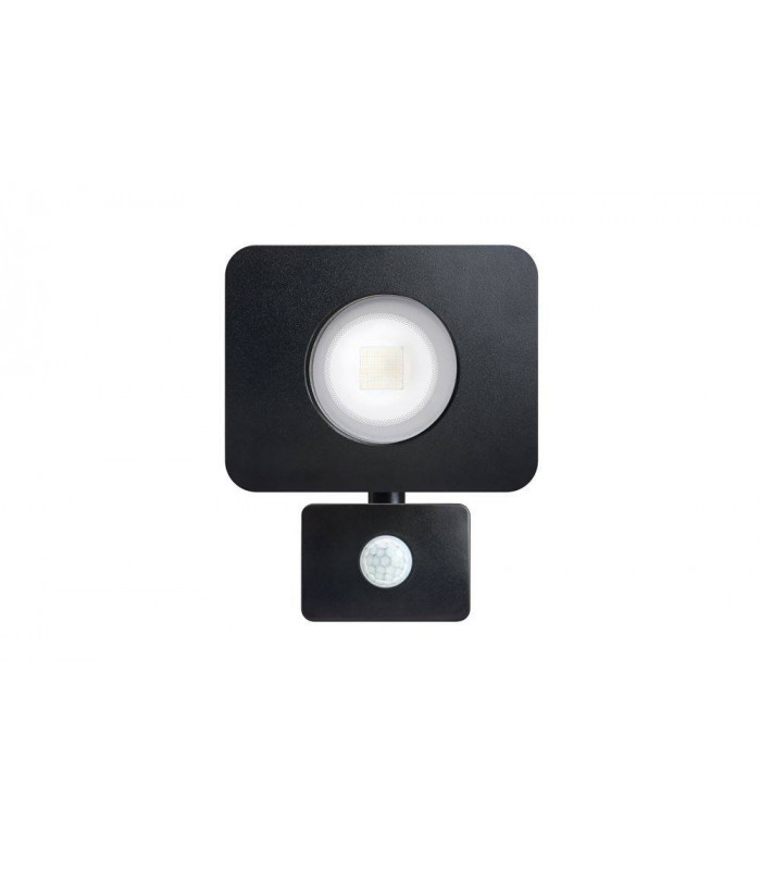 LED Floodlight 30W 4000K 2700lm PIR Sensor / Override Matt Black IP64