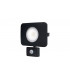 LED Floodlight 50W 4000K 4500lm PIR Sensor / Override Matt Black IP64