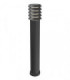 1 Light Large Outdoor Bollard Light Black IP65, E27
